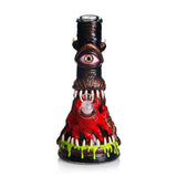 3D "Glow in the Dark" Monster Bong - 32 cm Hand-Painted Thick Glass Waterpipe