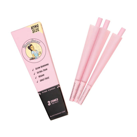 Blazy Susan - King Size - Pink Pre-Rolled Cones - Pack of 3