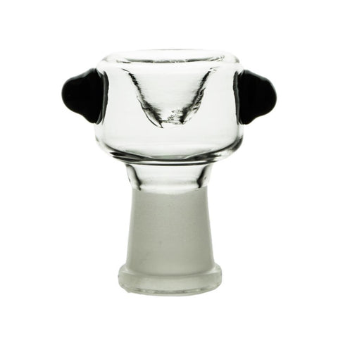 Chongz "Black Ears" Glass Drop In Bowl - 14mm Female