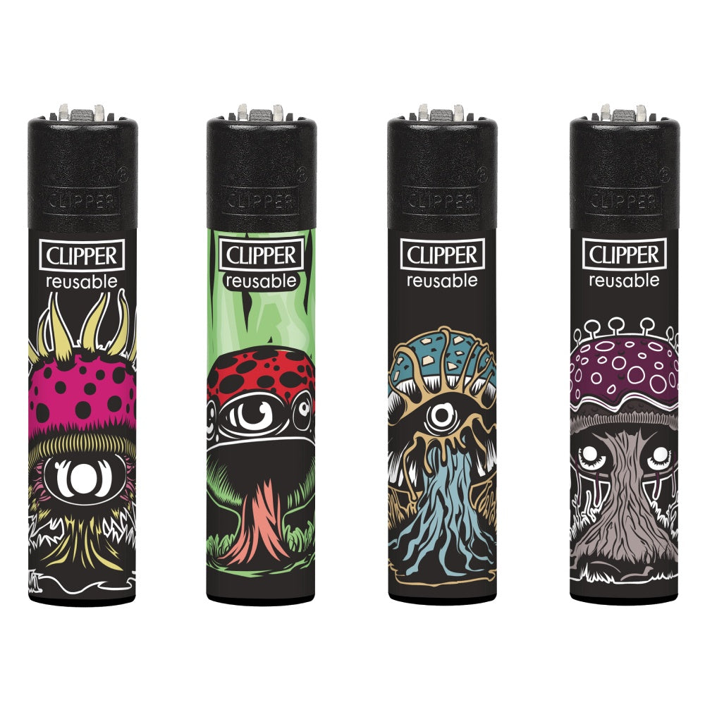 Clipper Lighter Alien Mushrooms The JuicyJoint