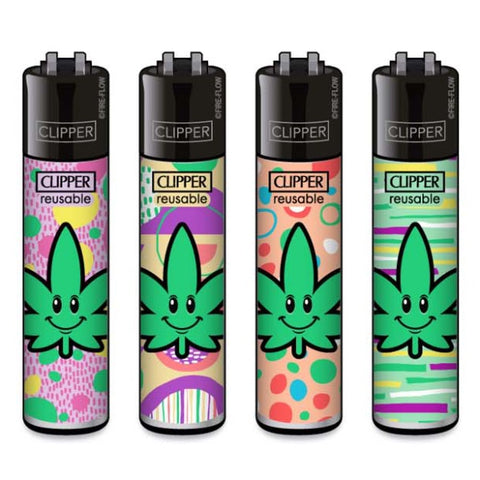 Clipper Lighters - Happy Leaf