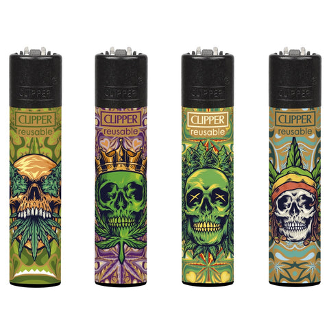 Clipper Lighter - Pure Weed Skulls Ryo