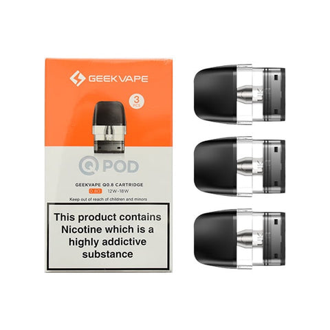 Geek Vape - 0.8 Ohm Q Pods 12-18W  - Pack of 3