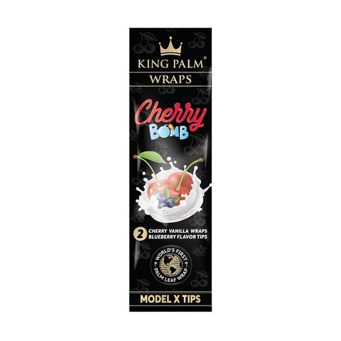King Palm - Cherry Bomb  Wraps & X-Tips - Pack of 2
