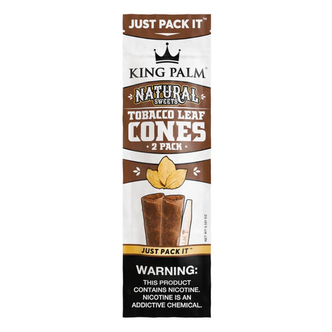 King Palm - Pre-Rolled Tobacco Cones - Pack of 2 - Natural Sweets