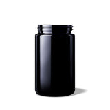 Miron Black UV Glass Jar - 150ml - Pack of 6