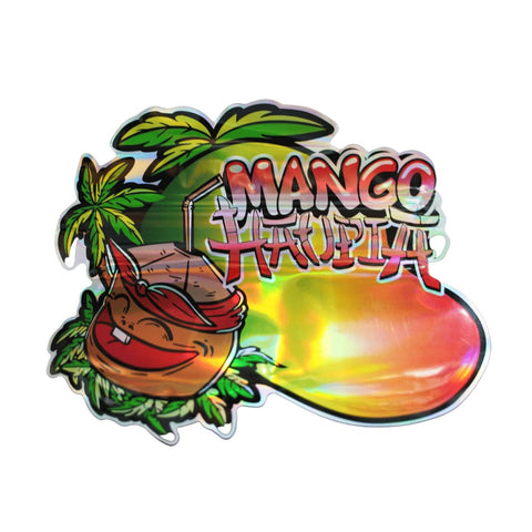 Mango Haupia - Custom Shape Mylar Bags - 12.7cm x 10.2cm - Each
