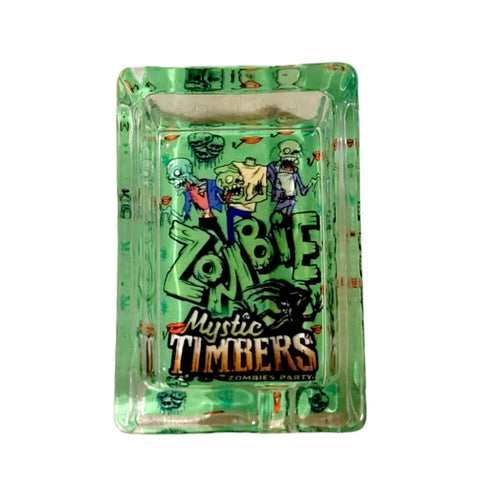 Mystic Timber - Rectangular Glass Zombie Ashtrays - Assorted Designs