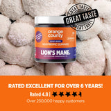 Orange County CBD - Lion's Mane Cognitive Boost Gummies - 2000mg - Mixed Berry Flavour