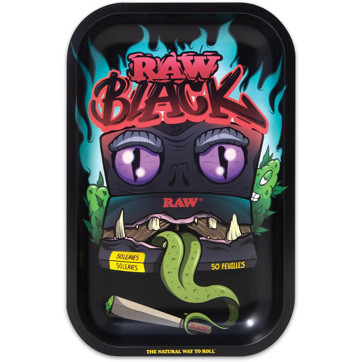 RAW Black Monster Rolling Tray The JuicyJoint raw-black-monster-rolling-tray-the-juicyjoint