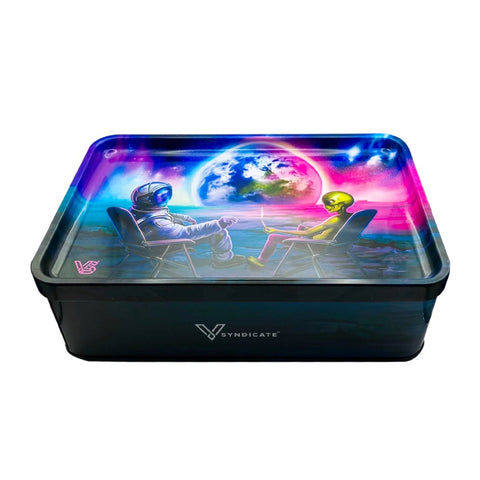 V Syndicate - PLUS Tin Box with Rolling Lid - Blunt Orbit