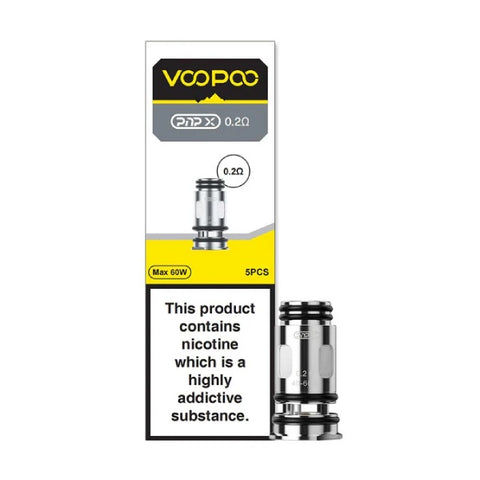 Voopoo - PNP X Coils - Drag S2 / Drag X2 / Argus Pro 2 - 0.2 Ohm Pack of 5