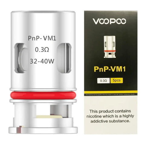 VooPoo - PnP Coils - 0.3 Ohm VM1 Mesh - Pack of 5