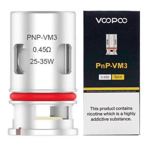 VooPoo - PnP Coils - 0.45 Ohm VM3 Mesh - Pack of 5