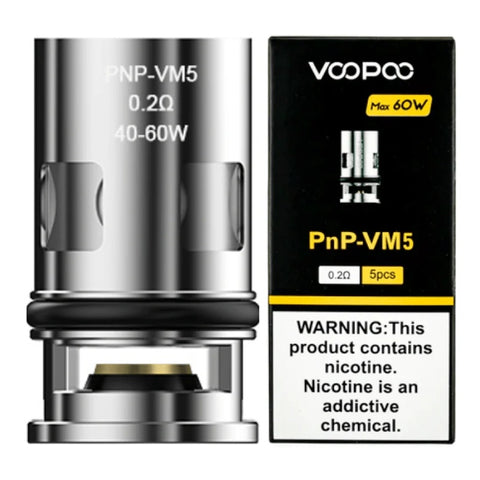 VooPoo - PnP Coils - 0.2 Ohm VM5 Mesh - Pack of 5