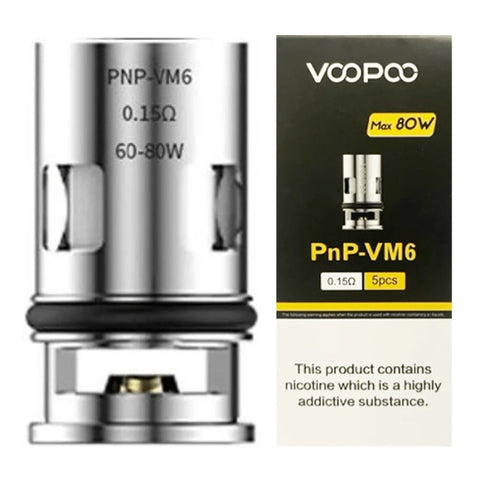 VooPoo - PnP Coils - 0.15 Ohm VM6 Mesh - Pack of 5
