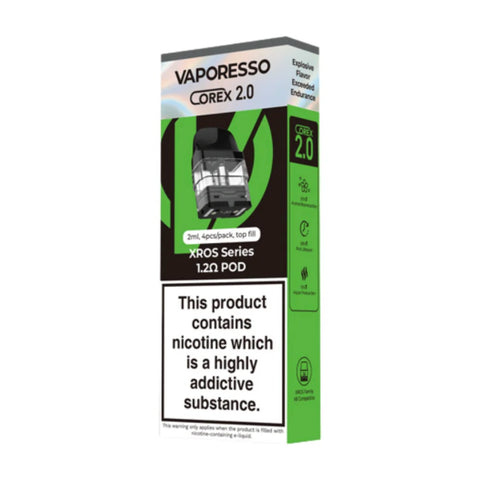 Vaporesso - XROS Series Replacement Pod 2ml - Corex 2 - 1.2 Ohm Mesh - Pack of 4