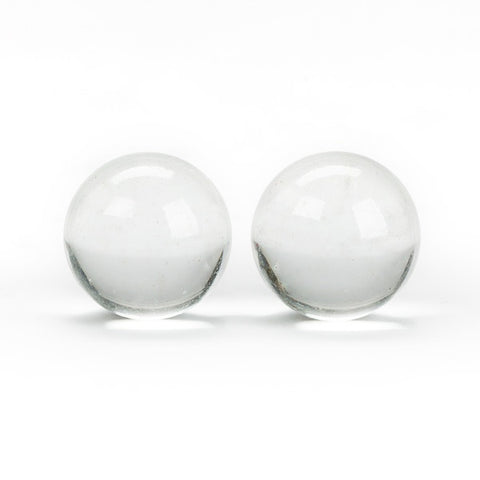 Quartz Glass -  Clear 5mm Terp Balls / Dab Pearls - Pack of 2