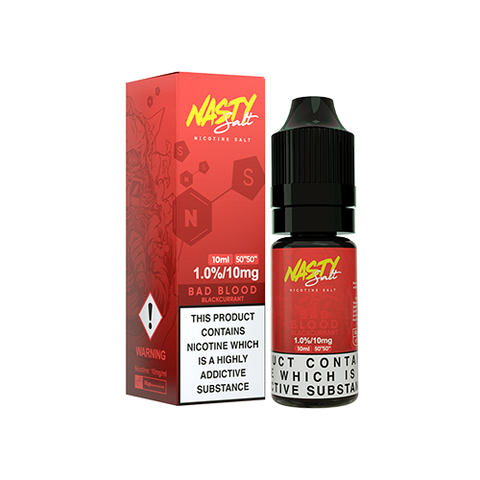 CLEARANCE !! Nasty Salts - Nicotine Salt E-Liquid 10mg 10ml