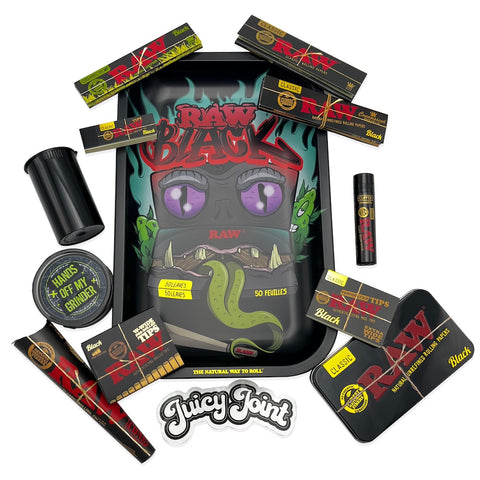 RAW Black - Monster - Rolling Tray Set