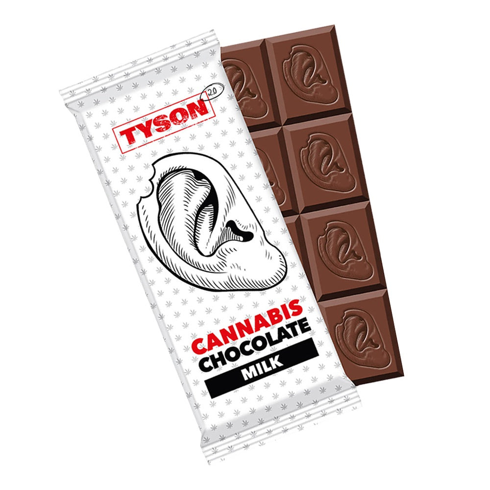 Tyson 2.0 - Milk Chocolate Bar with Hemp Seeds (THC-Free) The JuicyJoint Tyson 2.0 - Milk Chocolate Bar with Hemp Seeds (THC-Free) The JuicyJoint
