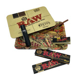 RAW Black -  Rolling Tray Christmas Gift Set with Magnetic Cover - Small