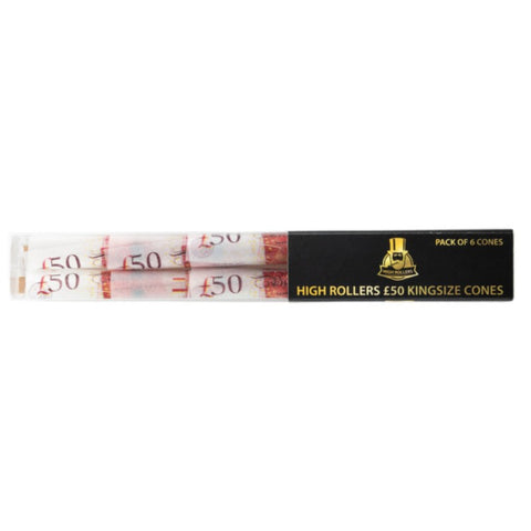 High Rollers £50 Kingsize Cones - 6pk
