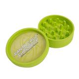 Lime Green - Santa Cruz Shredder - "ORIGINAL STYLE" 2 Piece Hemp Plastic Grinder