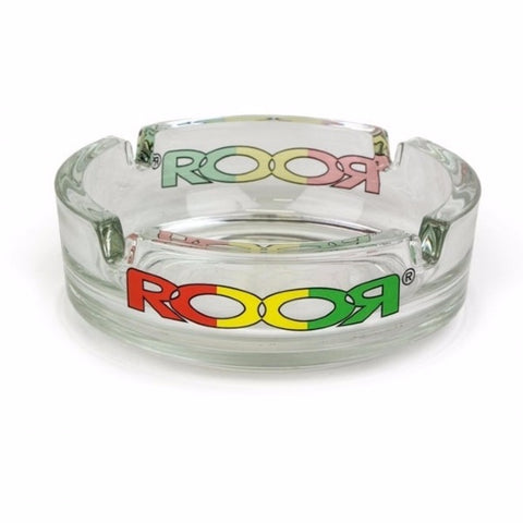 ROOR - Glass Ashtray - Rasta Logo