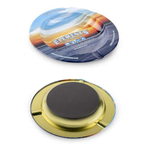Elements Blue - Magnetic Metal Ashtray 5.5" Diameter