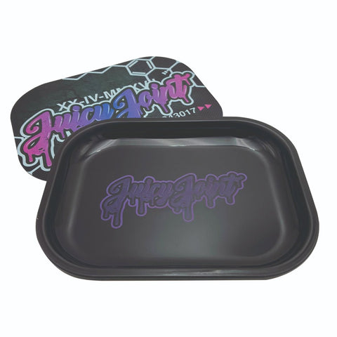 Juicy Joint - Rolling Tray & Magnetic Cover - Purple / Pink Grade