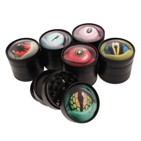 4 Part Metal Grinder - 50mm Eyes Design