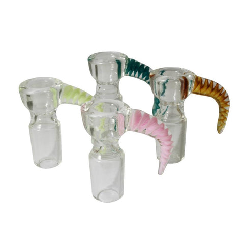 Glass Herb Bowl with Coloured Spike Handle  - 19mm