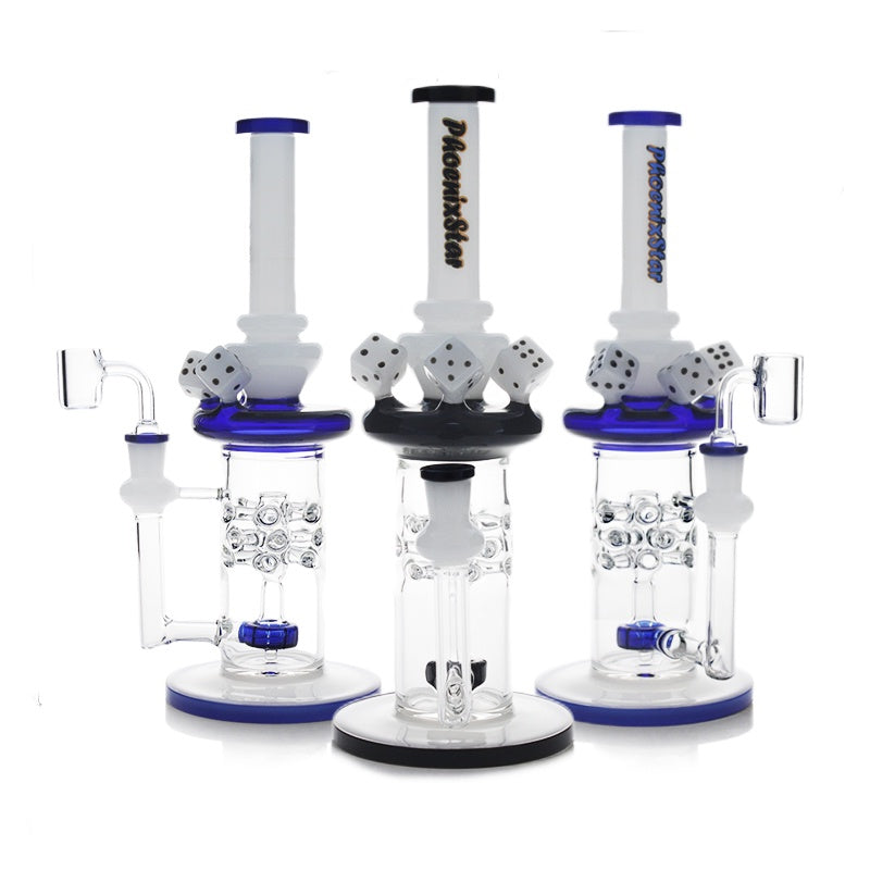 29cm Phoenix Dice Handmade Glass Dab Rig The JuicyJoint