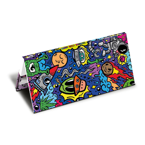Pure Fun Doodle - King Size Rolling Papers with  Rainbow Tips and Tray
