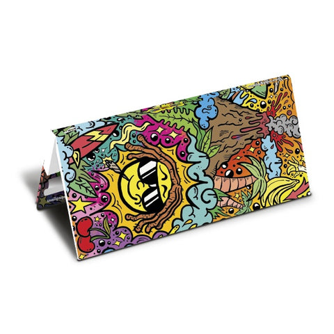 Pure Fun Doodle - King Size Rolling Papers with  Rainbow Tips and Tray