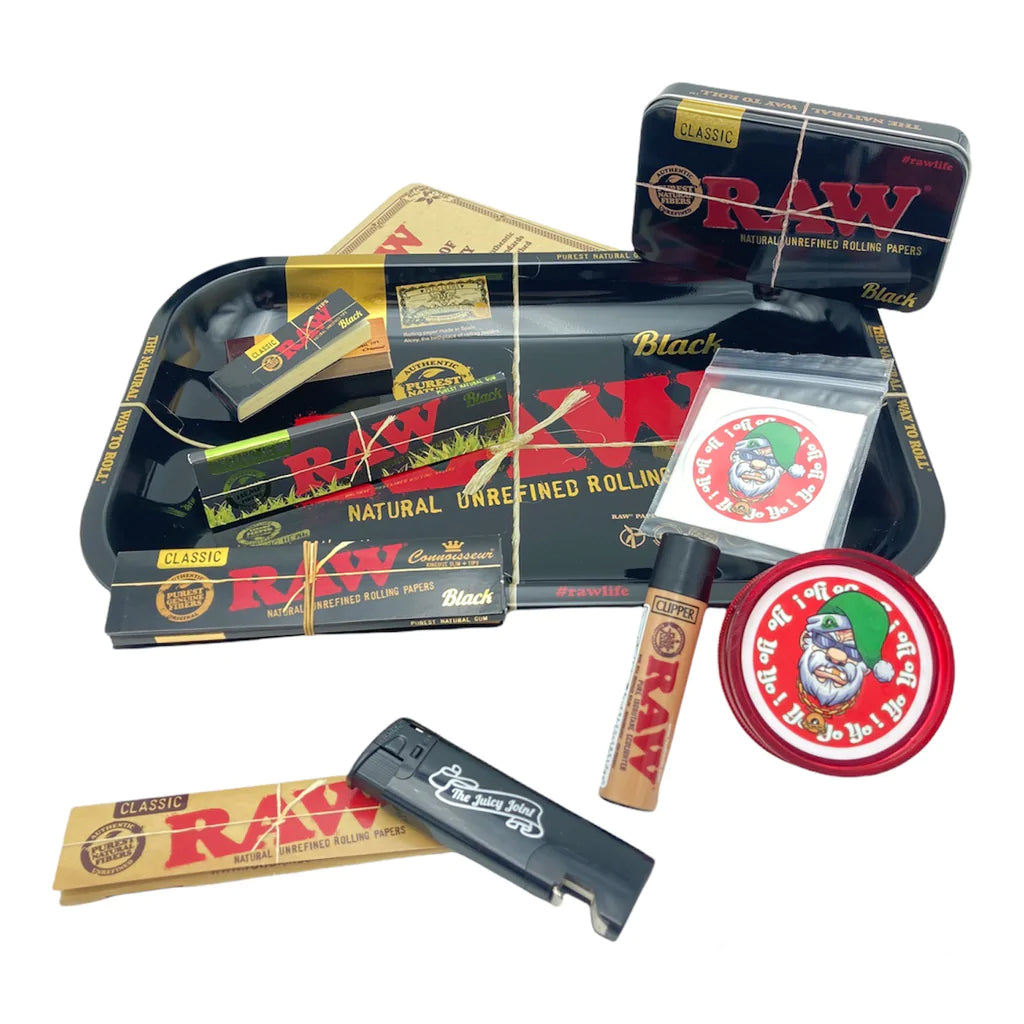 RAW BLACK - Medium Rolling Tray Gift Set - Gift Wrapped – The