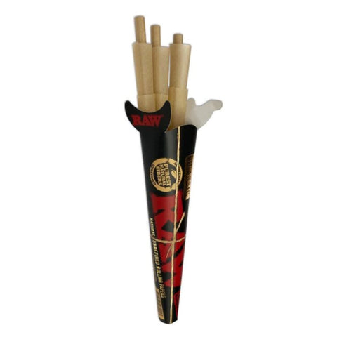 RAW Black Cones - 1 1/4 Size - 6 pack