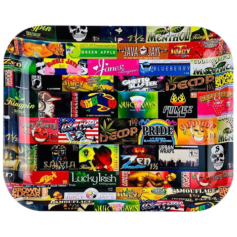 Raw - Metal Rolling Tray Large - History Design