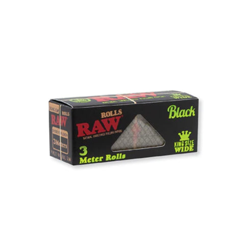 RAW - 3m Organic Black - Wide Papers on a Roll - Each
