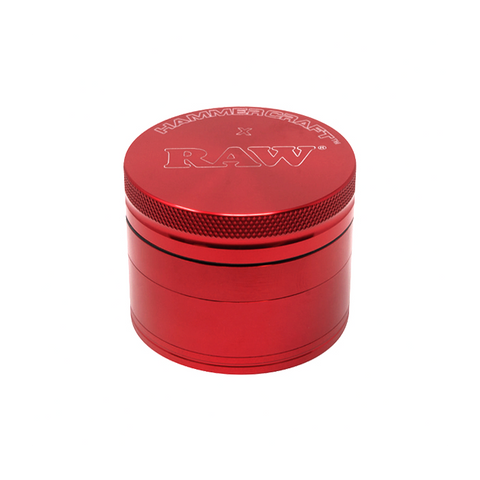 RAW x Hammercraft - 49mm 4 part Grinder - Red