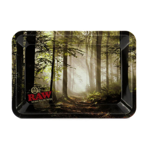 RAW - Smokey Forest Metal Rolling Tray