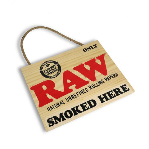 Raw - Wooden Door Sign