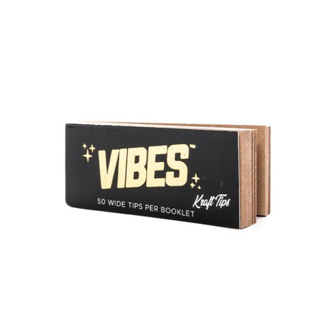 Vibes Tips Black - Perforated WIDE Natural Kraft Card
