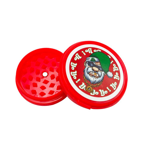 Juicy Joint - 3 Part Magnetic Neon Acrylic Grinder - Christmas Edition
