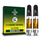 Aztec - Full Spectrum CBD Cartridge 55% 1000mg - Twin Pack