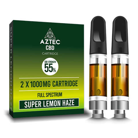 Aztec - Full Spectrum CBD Cartridge 55% 1000mg - Twin Pack