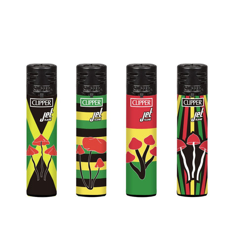 Clipper Jet Lighters - Jamaican Mushrooms