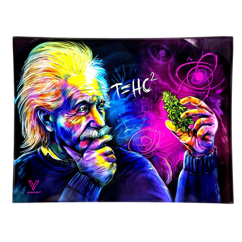 V Syndicate - T=HC2 Einstein Glass Rolling Tray