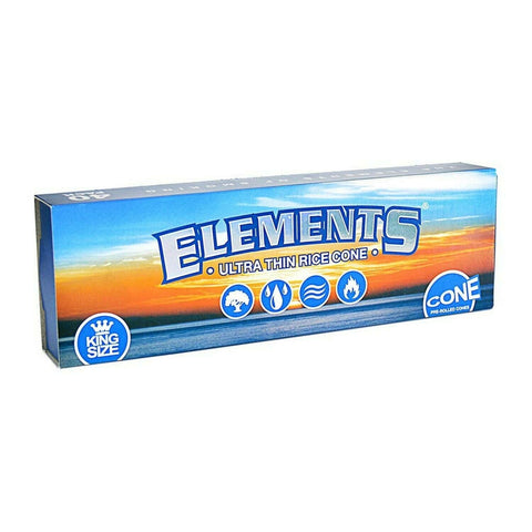Elements - King Size Pre-Rolled Ultra Thin Rice Cones - 40 Pack